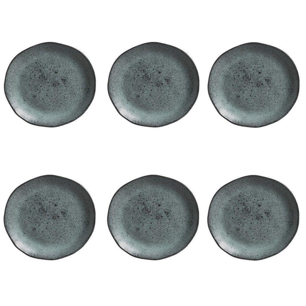 Conjunto De Pratos De Sobremesa 06 Peças Orgânico Petroleum Porto Brasil - 1