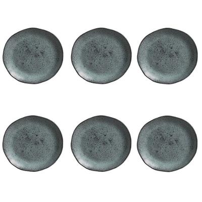 Conjunto De Pratos De Sobremesa 06 Peças Orgânico Petroleum Porto Brasil