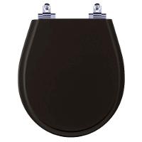 Assento Sanitário Laqueado Soft Close Avalon Preto Para Vaso Ideal Standard - 1