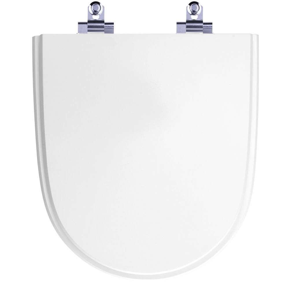 Assento Sanitário Laqueado Soft Close Mondiale Branco Para Vaso Celite - 1