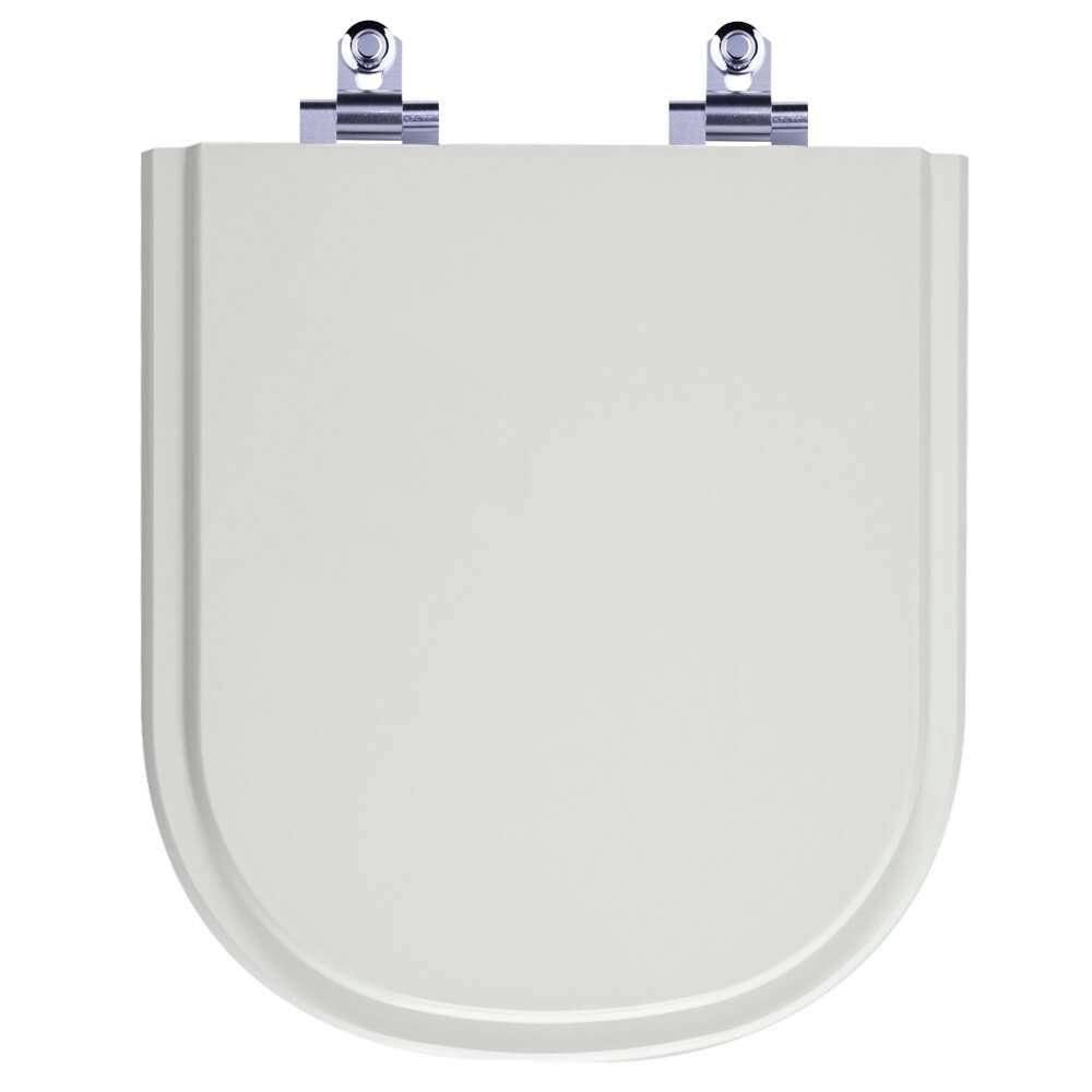 Assento Sanitário Laqueado Soft Close Life Cinza Prata (cinza Claro) Para Vaso Celite - 1