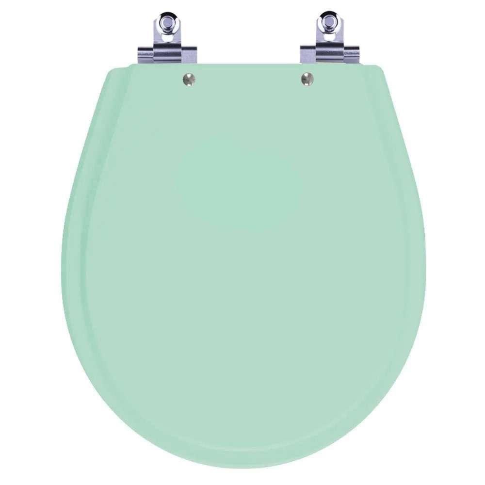 Assento Sanitário Laqueado Soft Close Avalon Verde Claro Para Vaso Ideal Standard - 1