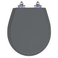 Assento Sanitário Laqueado Soft Close Avalon Cinza Quartzo (cinza Escuro) Para Vaso Ideal Standard - 1
