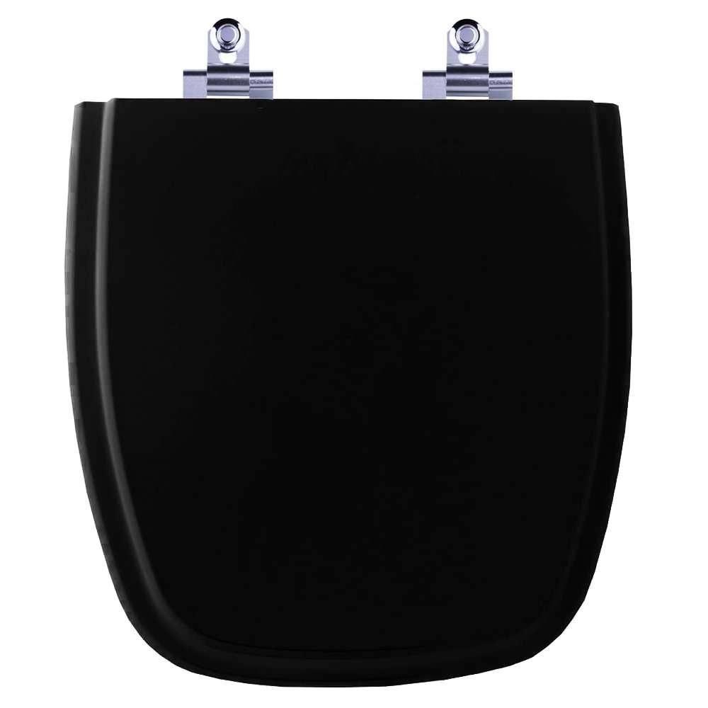 Assento Sanitário Laqueado Soft Close Fit Preto Para Vaso Celite - 1