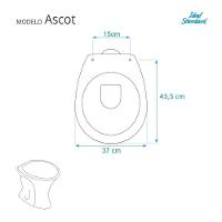 Assento Sanitário Laqueado Soft Close Ascot Cobalto (azul Escuro) Para Vaso Ideal Standard - 3