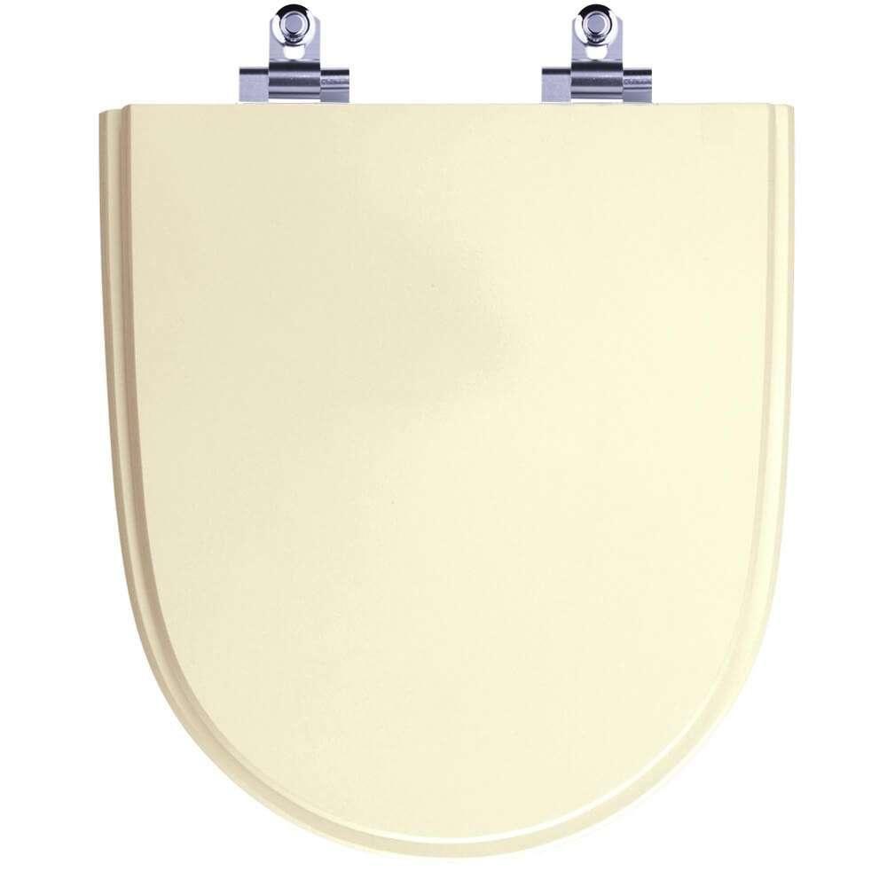 Assento Sanitário Laqueado Soft Close Mondiale Marfim (bege) Para Vaso Celite - 1