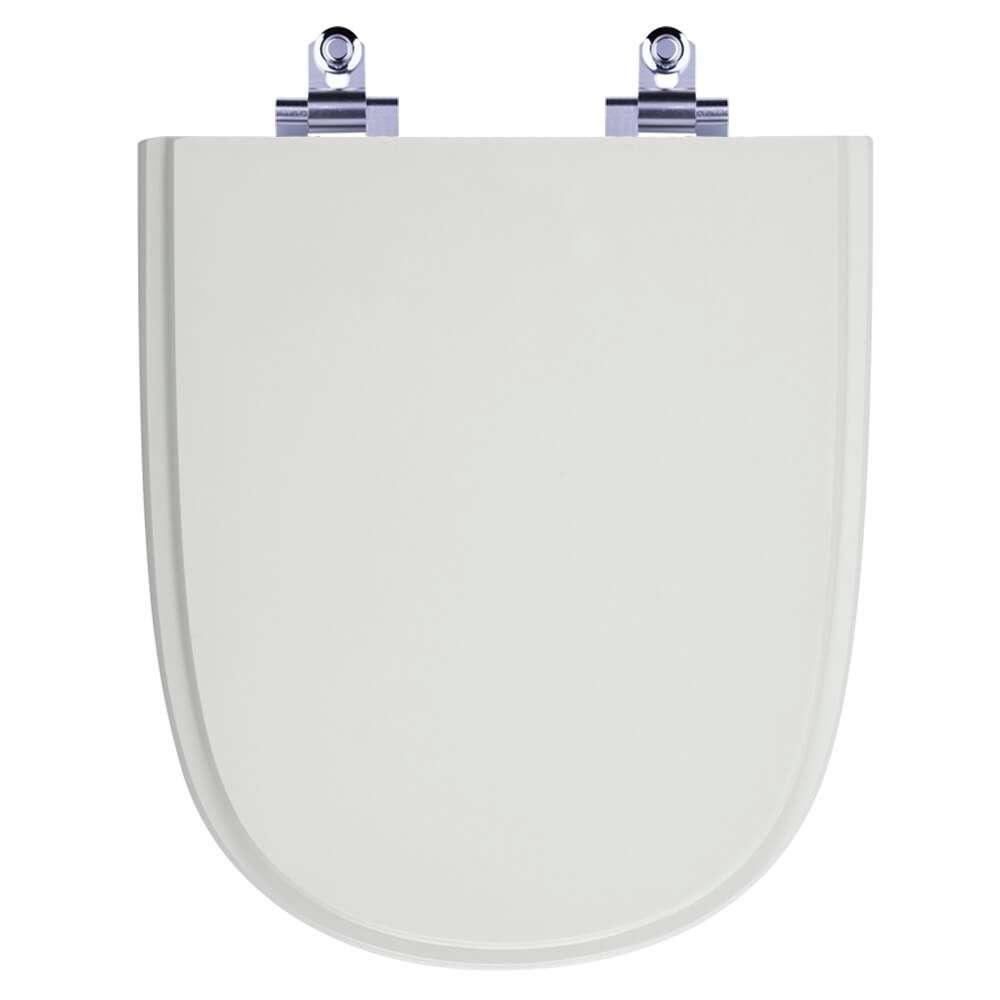 Assento Sanitário Laqueado Soft Close Ezedra Sterling Silver (cinza Claro) Para Vaso Ideal Standard - 1