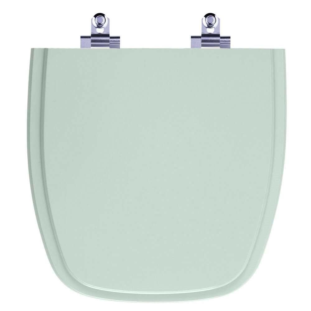 Assento Sanitário Laqueado Soft Close Versato Verde Agua Para Vaso Celite - 1