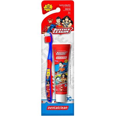 Kit Infatil Escova + Gel - Liga Da Justiça - Dentalclean