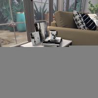 Mesa Lateral Cinza Aparador De Sofa Sala Mesa Lateral Cama - 1