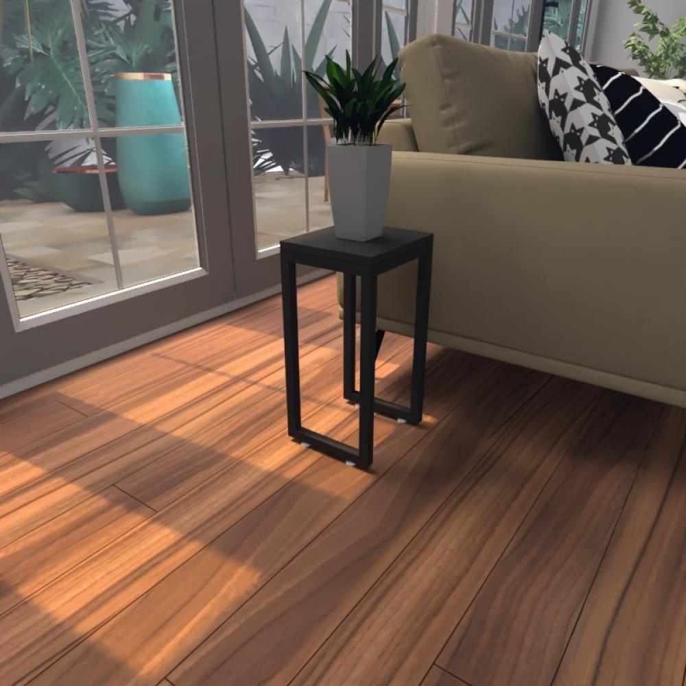 Mesa Lateral Preta Aparador De Sofa Sala Mesa Lateral Cama - 1