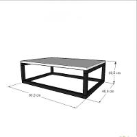 Aparador Industrial Branco Off White Moderno Cantinho Café Escritorio Simples Sala Estar Quarto - 3