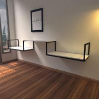 Aparador Industrial Branco Off White Moderno Cantinho Café Escritorio Simples Sala Estar Quarto - 1