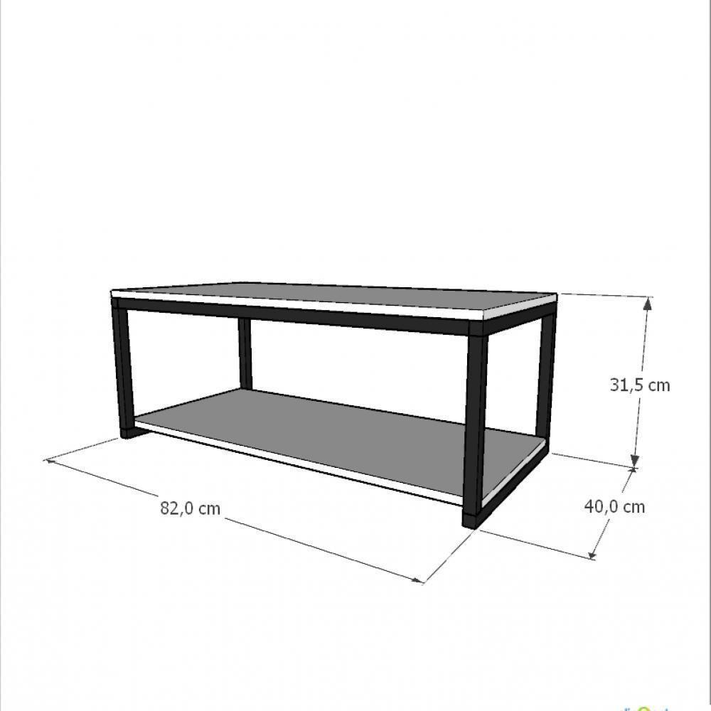Aparador Industrial Branco Off White Moderno Cantinho Café Escritorio Simples Sala Estar Quarto - 3