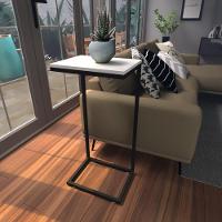 Mesa Lateral Branca Aparador De Sofa Sala Mesa Lateral Cama - 1