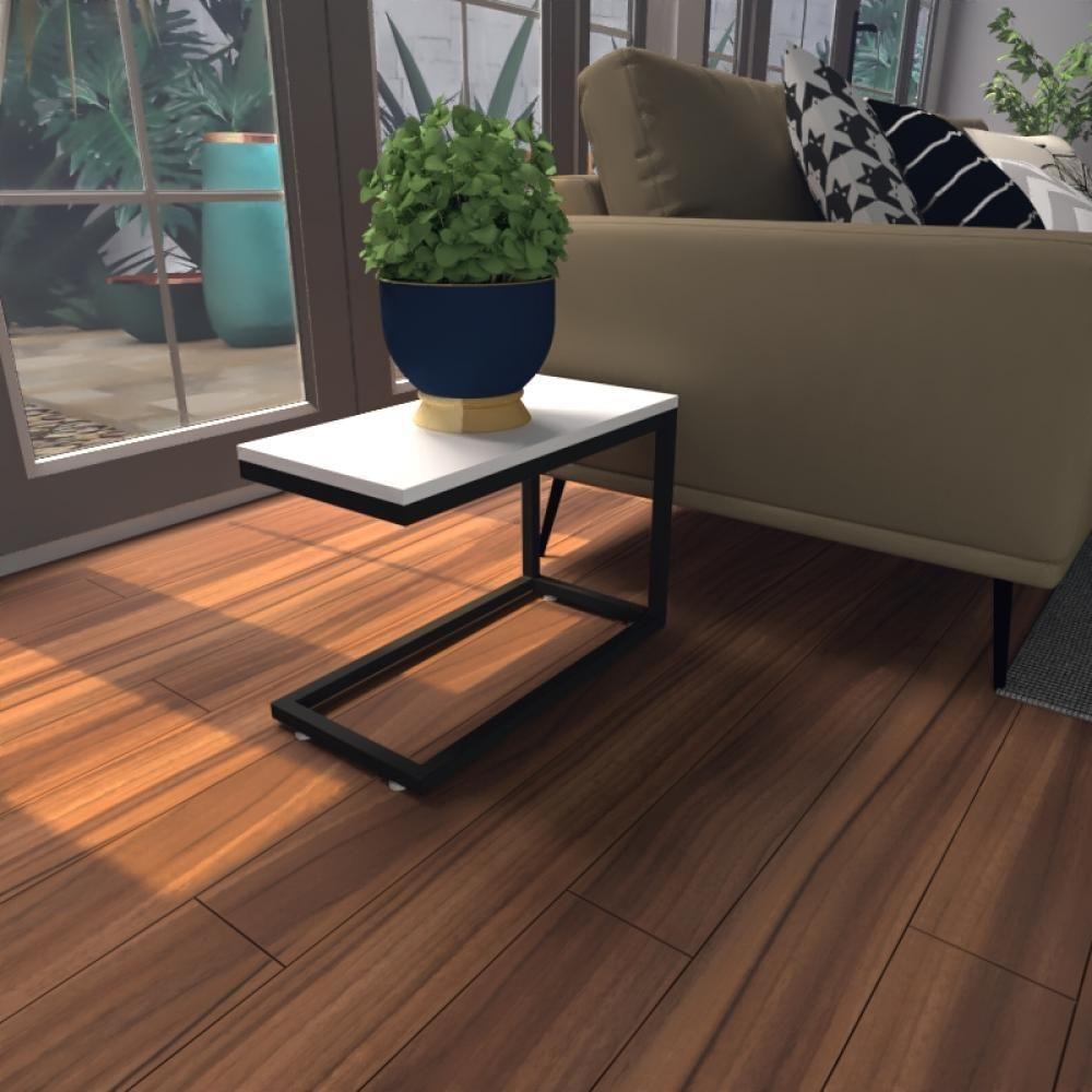 Mesa Lateral Branca Aparador De Sofa Sala Mesa Lateral Cama - 1