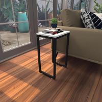 Mesa Lateral Branca Aparador De Sofa Sala Mesa Lateral Cama - 1