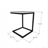 Mesa Lateral Branca Aparador De Sofa Sala Mesa Lateral Cama - 3