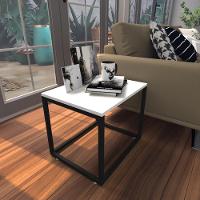 Mesa Lateral Branca Aparador De Sofa Sala Mesa Lateral Cama - 1