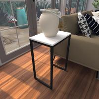 Mesa Lateral Branca Aparador De Sofa Sala Mesa Lateral Cama - 1