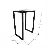 Mesa Lateral Branca Aparador De Sofa Sala Mesa Lateral Cama - 3