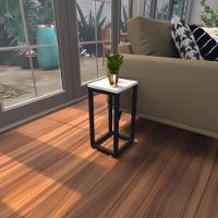 Mesa Lateral Branca Aparador De Sofa Sala Mesa Lateral Cama - 1