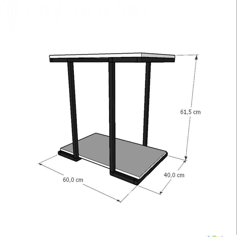 Prateleira Industrial Suspensa Estante Parede Nicho Branco Cozinha Escritorio Sala Quarto Infantil - 3