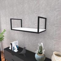 Prateleira Industrial Suspensa Estante Parede Nicho Branco Cozinha Escritorio Sala Quarto Infantil - 1