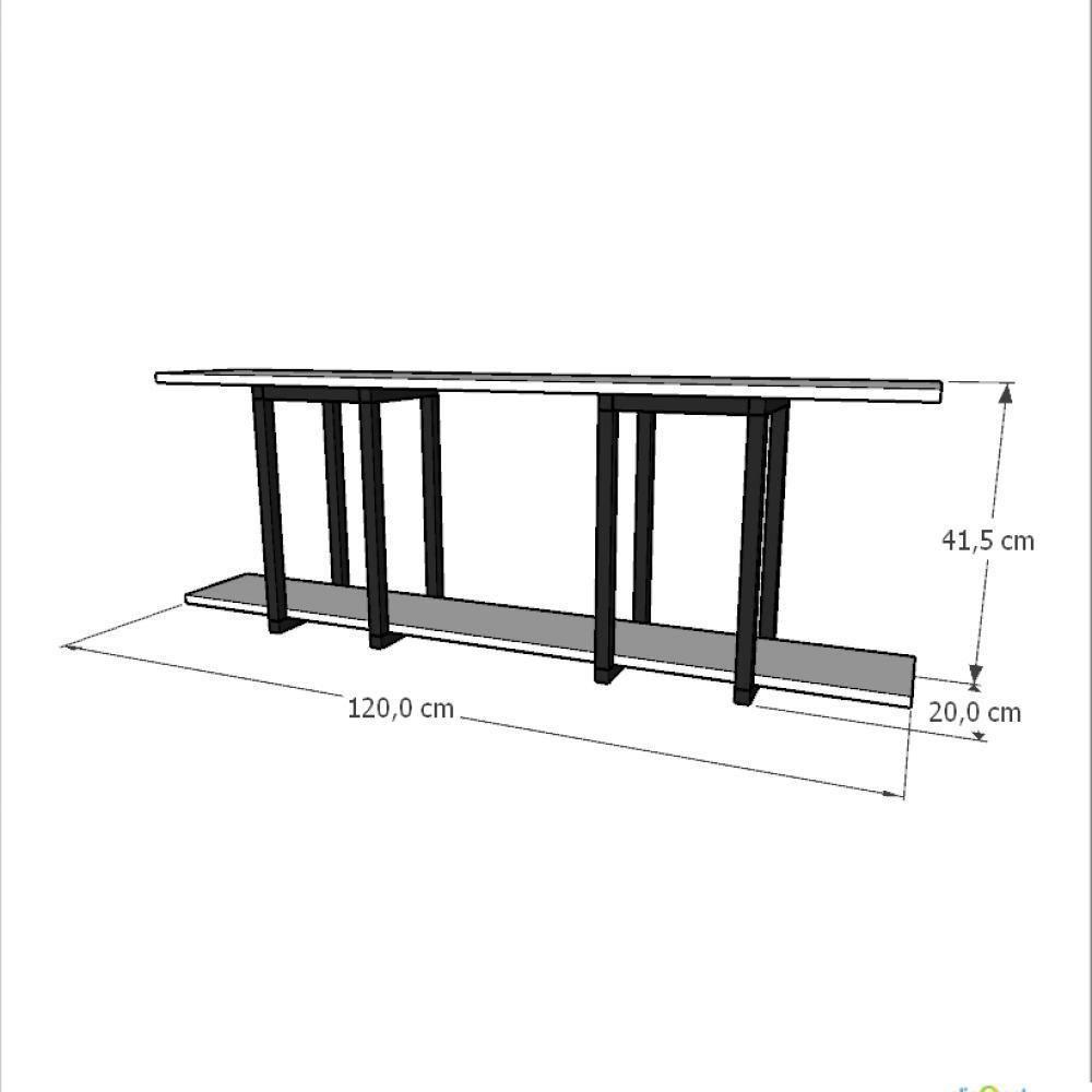 Prateleira Industrial Suspensa Estante Parede Nicho Branco Cozinha Escritorio Sala Quarto Infantil - 3