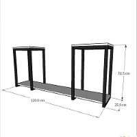 Prateleira Industrial Suspensa Estante Parede Nicho Branco Cozinha Escritorio Sala Quarto Infantil - 3
