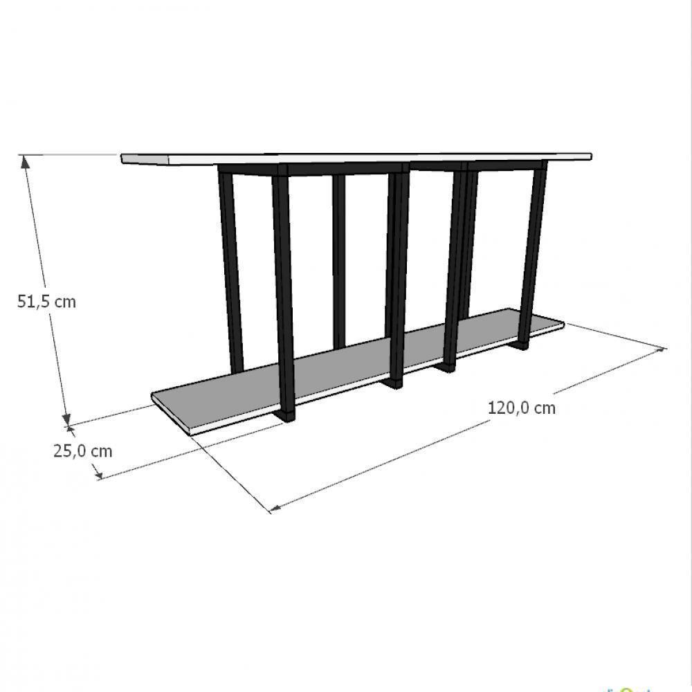 Prateleira Industrial Suspensa Estante Parede Nicho Branco Cozinha Escritorio Sala Quarto Infantil - 3