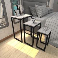 Mesa De Cabeceira Industrial Cinza Mdf Canto Quarto Mesas De Cabeceira Mesinha Cabeçeira Cabiceira - 1