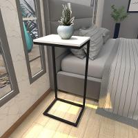 Mesa De Cabeceira Industrial Branca Off White Canto Quarto Cabeceira Mesinha Cabeçeira Cabiceira - 1