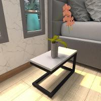 Mesa De Cabeceira Industrial Cinza Mdf Canto Quarto Mesas De Cabeceira Mesinha Cabeçeira Cabiceira - 1