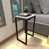 Mesa De Cabeceira Industrial Cinza Mdf Canto Quarto Mesas De Cabeceira Mesinha Cabeçeira Cabiceira - 1