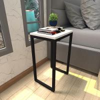 Mesa De Cabeceira Industrial Branca Off White Canto Quarto Cabeceira Mesinha Cabeçeira Cabiceira - 1