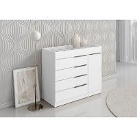 Cômoda Aramóveis 1 Porta 5 Gavetas Com Porta Joia Branco - 2