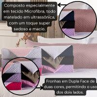 Capa Fronha De Xuxão Matelado Dupla Face Avulsa 1,45m X 45cm - Microfibra Matelada Lilás-rosa - 5