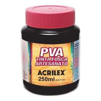 Tinta Pva Fosca Para Artesanato - 250 Ml - Acrilex - Preto - 1