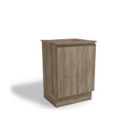 Gabinete de Cozinha Modulado Balcão Maxxi G742 p/Cooktop 1 Porta c/Tampo 60cm Nogal/Nogal - Kappesberg - 1