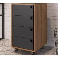 Conjunto 11 Para Escritorio 02 Peças Mel Grafite Pp Milani Store Mel Grafite - 6