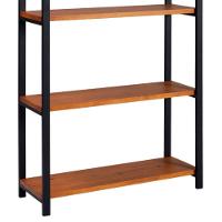 Estante Estilo Industrial Aço Preto I12 Mell Madeira Taeda Dmobiliario Mell - 6