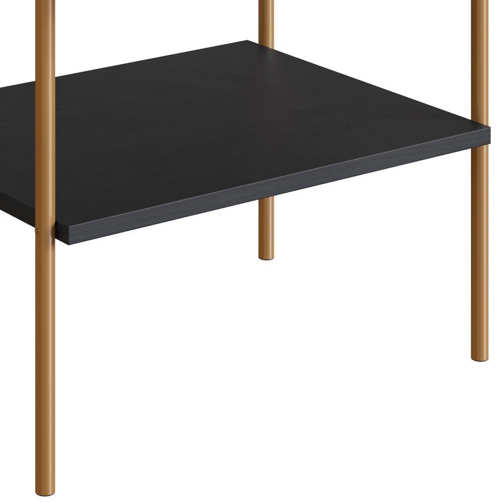 Mesa De Cabeceira 1 Gaveta Palhinha 28932 Linha Oslo Nero Artesano Nero - 8