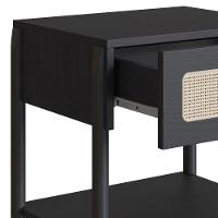 Kit 02 Mesas De Cabeceira 1 Gv Palhinha 27932 Linha Oslo Nero Artesano Nero - 6