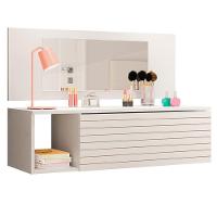 Penteadeira Suspensa Com Painel E Espelho Joy - Ssx Multicoisas Cor Branco - 1