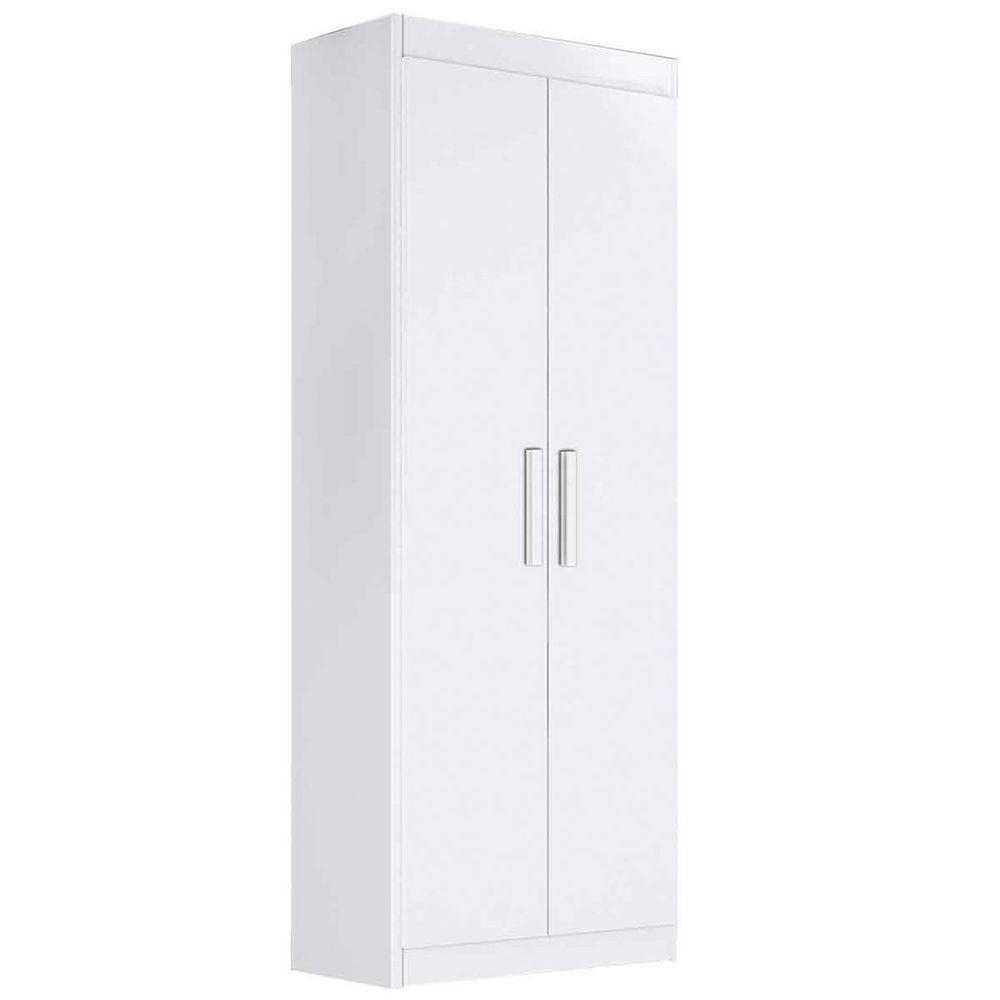 Armário Multiuso 2 Portas 4 Prateleiras Branco - 1
