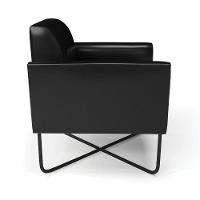 Poltrona Base X Industrial Preto Marisa Corano D03 - D\'rossi Cor Preto - 2