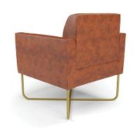 Poltrona Base X Industrial Dourado Marisa Corano D03 - D\'rossi Cor Nozes - 2