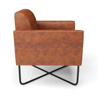 Poltrona Base X Industrial Preto Marisa Corano D03 - D\'rossi Cor Nozes - 3