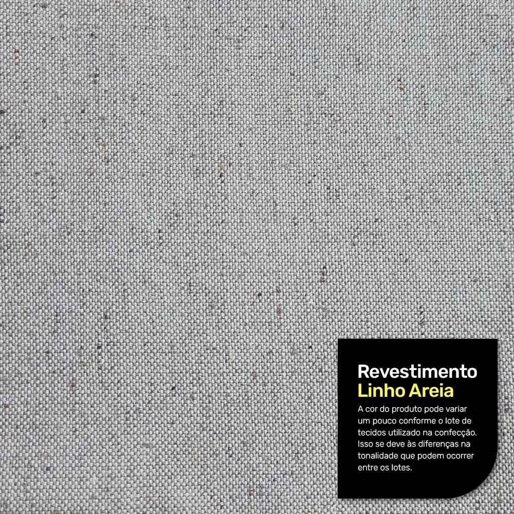 Kit 02 Poltronas E 01 Sofá Samoa Madeira Maciça Com Cordas Náutica Linho Rústico Areia - Desk Design - 9